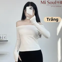 Áo Trễ Vai Dáng Ôm Phong Cách Hàn Quốc 977522