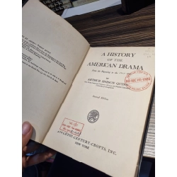 A HISTORY OF THE AMERICAN DRAMA (2 Books) 170163