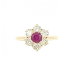Nhẫn Ruby Hoa K18YG 0.27CT - Hàng hiệu Chính hãng 854056