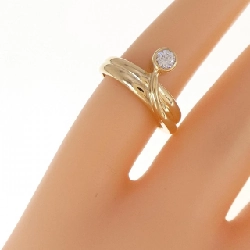 Nhẫn kim cương K18YG 672885