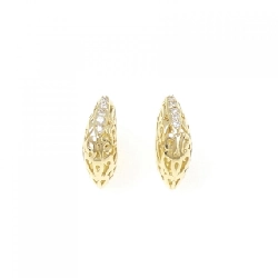 K18YG Bông tai kim cương 0.12CT - Hàng hiệu Chính hãng