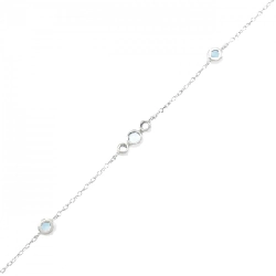 K10WG Blue Topaz Bracelet - Hàng hiệu Authentic 872703