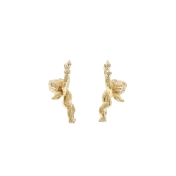 K18YG Bông tai Thiên thần - Hàng hiệu Chính hãng