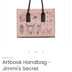 Túi NGAOS, đựng vừa laptop, mới dùng 1-2 lần, màu hồng đen, không chỉ thừa, thêu đẹp 722409