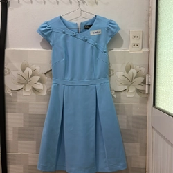 Váy dài size S xanh biển