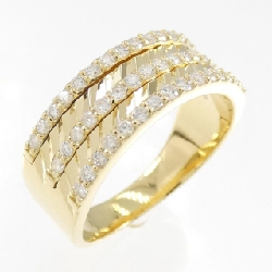 Nhẫn kim cương K18YG 0.43CT