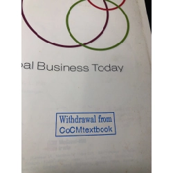 Global business today Charles W.L. Hill mới 70% bẩn ố nhẹ có mộc đỏ HCM.TDTD1212 Oreka-Blogmeo 28156