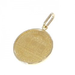 K18YG(枠) Dây chuyền đồng xu - Hàng hiệu Authentic 862802