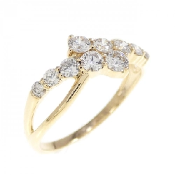 Nhẫn kim cương K18YG 0.50CT