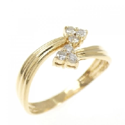 Nhẫn kim cương K18YG 0.11CT