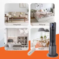 Máy sưởi gốm UNIE UE-129 2200W phun sương tạo ẩm, làm ấm nhanh, an toàn 4 mùa CHÍNH HÃNG 575701