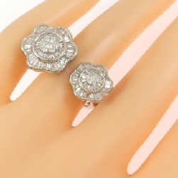 Nhẫn kim cương hoa K18WG 1.06CT - Hàng hiệu Authentic 852815