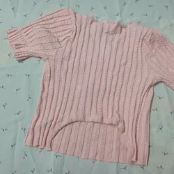 ÁO CROPTOP LEN NỮ - MÀU HỒNG 740010