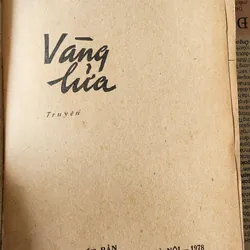 Truyện Vàng lửa của tác giả Văn Dân (Nhà xuất bản Quân Đội Nhân Dân 1978) 703912