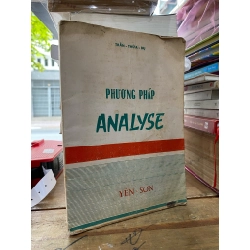 PHƯƠNG PHÁP ANALYSE - TRẦN THỪA DỤ