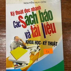 Kỹ thuật đọc nhanh các sách báo và tài liệu Khoa học - Kỹ thuật (k3)