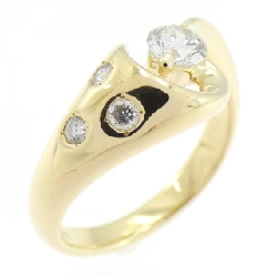 Nhẫn kim cương K18YG 0.275CT