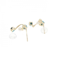 K10YG Đá màu Bông tai - Hàng hiệu Chính hãng 874537