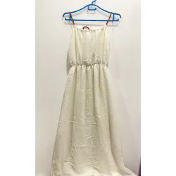 MỚI 99%***ĐẦM TRẮNG DÀI 2 DÂY MAXI ĐI BIỂN* DẠO PHỐ CHẤT LIỆU MÁT ĐẸP* TẶNG QUÀ 0Đ 588669