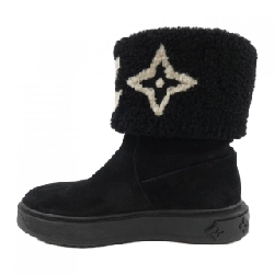 Giày bốt LOUIS VUITTON logo da lộn dòng Snowdrop - Hàng hiệu Authentic 828002