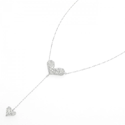 Dây chuyền kim cương hình trái tim K18WG 1.10CT - Hàng hiệu Chính hãng 857622