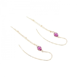 K10YG Bông tai Ruby - Hàng hiệu Chính hãng 872473