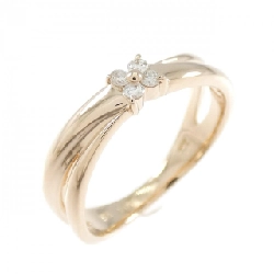 Nhẫn kim cương hoa K18PG 0.06CT - Hàng hiệu Authentic