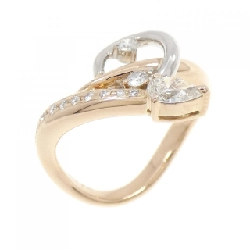 Nhẫn kim cương K18PG/K18WG 0.24CT - Hàng hiệu Chính hãng