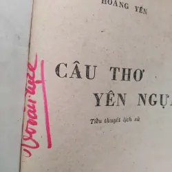 Câu thơ yên ngựa tiểu thuyết lịch sử của Hoàng Yến 999660