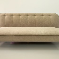 SOFA BED VẢI BỐ MỊN CHÂN GỖ CAO SU