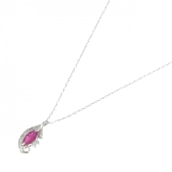 K18WG Dây chuyền Ruby 0.89CT - Hàng hiệu Chính hãng 863581
