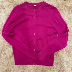 Áo Cardigan Uniqlo Chống Tia UV Cổ Tròn 536568