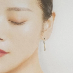 K18YG Bông tai kim cương 0.14CT - Hàng hiệu Chính hãng 874420