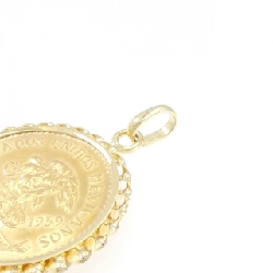 K18YG(枠) Đồng xu Mặt dây chuyền - Hàng hiệu Authentic 864147