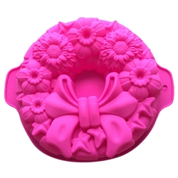 Khuôn silicon làm đế bánh, rau câu vòng hoa - Loại 30 cm - Mã số 1123 338371