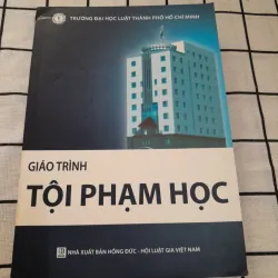 Giáo trình TỘI PHẠM HỌC. ĐH Luật HCM năm 2015