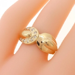 Nhẫn kim cương K18YG 0.08CT 670585