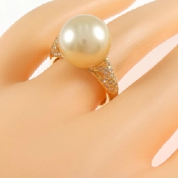 Nhẫn ngọc trai trắng K18YG 12.4mm - Hàng hiệu Chính hãng 850925