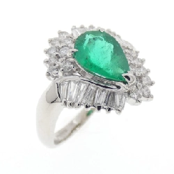 Nhẫn Emerald PT900 1.02CT - Hàng hiệu Chính hãng