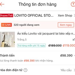 Áo Lovito lai bèo xếp lớp 192008