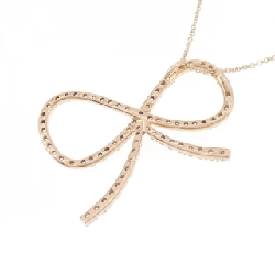 K18PG Nơ Sapphire Dây Chuyền 0.03CT - Hàng hiệu Chính hãng 859424