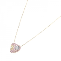 K18PG Dây chuyền hình trái tim Sapphire 0.99CT - Hàng hiệu Chính hãng 861921