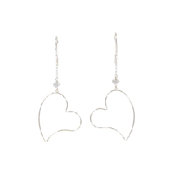 K10YG Bông tai hình trái tim - Hàng hiệu chính hãng