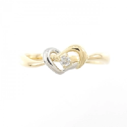 Nhẫn kim cương K18YG/PT900 0.03CT 672864