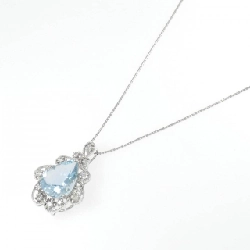 K18WG Aquamarine Necklace 10.79CT - Hàng hiệu Authentic 857676