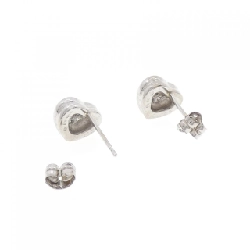 K18WG Bông tai hình trái tim kim cương 0.18CT - Hàng hiệu Chính hãng 869925