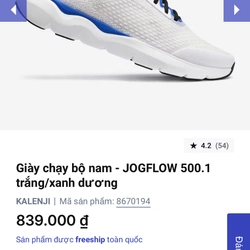 Giày chạy bộ Decathon JogFlow 500.1 385409