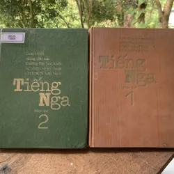 Sách học tiếng Nga, bìa cứng, in tại Nga, tập 1-2