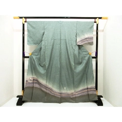 Áo kimono thăm viếng, dệt tơ, nhuộm ombre, kích thước L