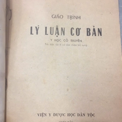 GIÁO TRÌNH LÝ LUẬN CƠ BẢN Y HỌC CỔ TRUYỀN 528965